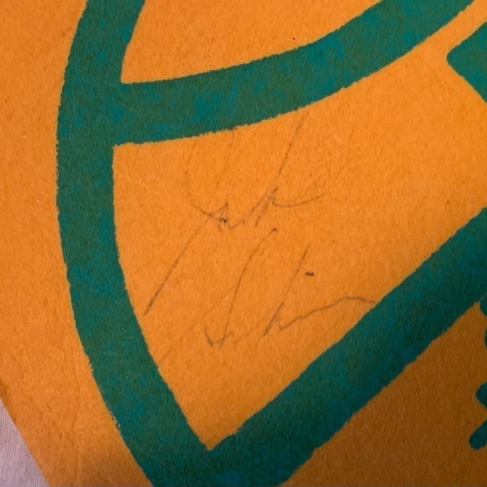 NBA Vintage Seattle Super Sonics Autographed Jack Sikma 1970s Pennant Flag - Picture 2 of 14